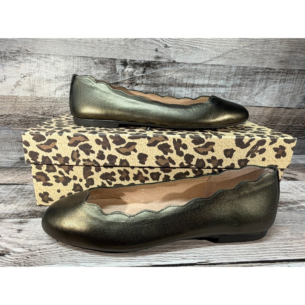 Cashmeres FS/NY Jigsaw Bronze Nappa WWomen‎ Flats Size 5